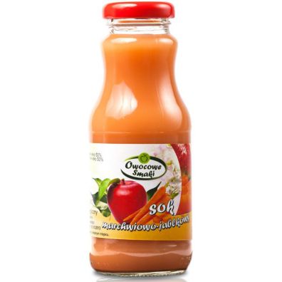 Owocowe Smaki Sok marchwiowo-jabłkowy NFC 250 ml Bio