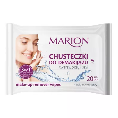 Marion Chusteczki do demakija�u twarzy, oczu i szyi do ka�dego rodzaju sk�ry 20 szt.