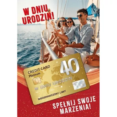 Armin Style KARNET URODZINY 40 B6 Z KOP AS GIFT M-172 FOL