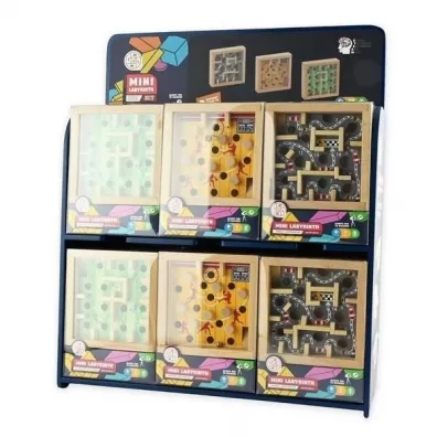 Puzzle IQ drewniany labirynt MIX Robe