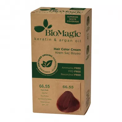 Biomagic Farba do w�os�w g��boka czerwie� 66.55 250 g