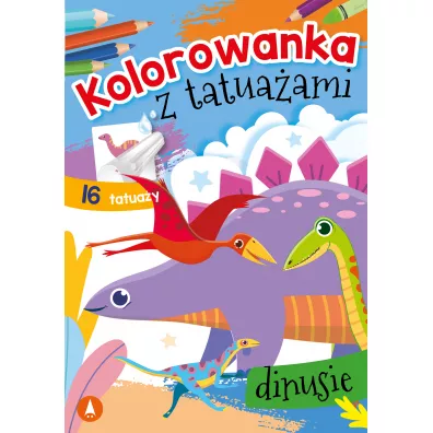 Kolorowanka z tatuaami. Dinusie