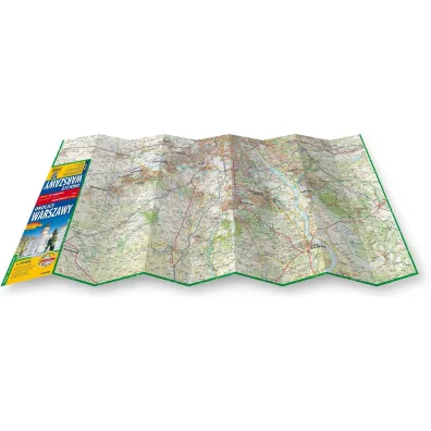 Okolice Warszawy laminowana mapa turystyczna 1:75 000