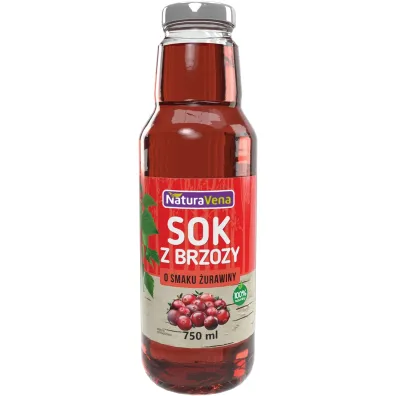 NaturaVena Sok z brzozy z �urawin� 750 ml