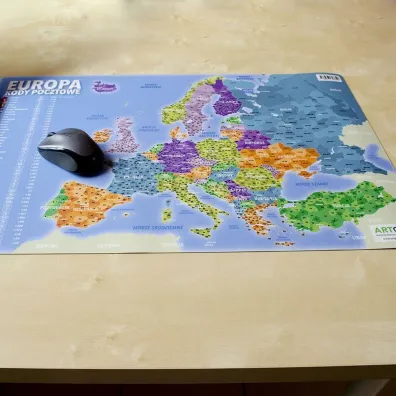 ArtGlob Podk�adka na biurko. Kody pocztowe - Europa