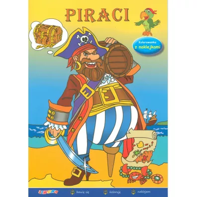Piraci. Kolorowanka z naklejkami - Ewa Szyd�owska