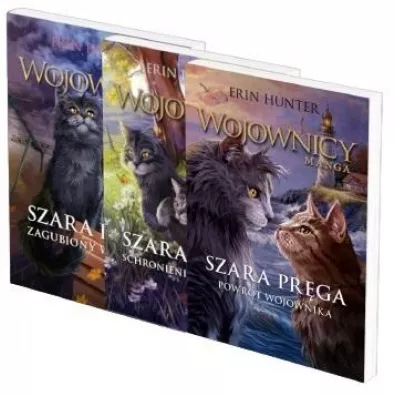 Pakiet Wojownicy. Szara pr�ga. Cz�ci 1-3: Zagubiony wojownik, Schronienie wojownika, Powr�t wojownika - Erin Hunter