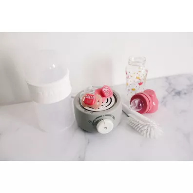 Beaba Podgrzewacz i sterylizator parowy do butelek i soiczkw Babymilk Second grey