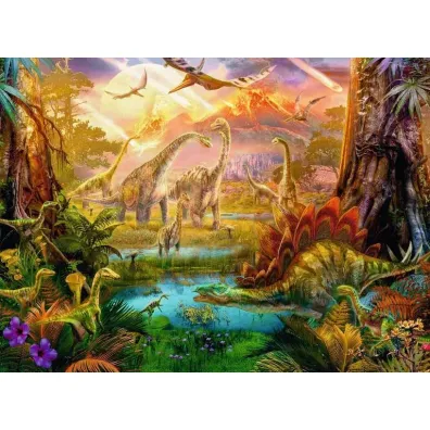 Puzzle 500 el. 2D �wiat dinozaur�w Ravensburger