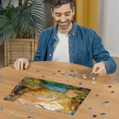 Puzzle 500 el. 2D �wiat dinozaur�w Ravensburger