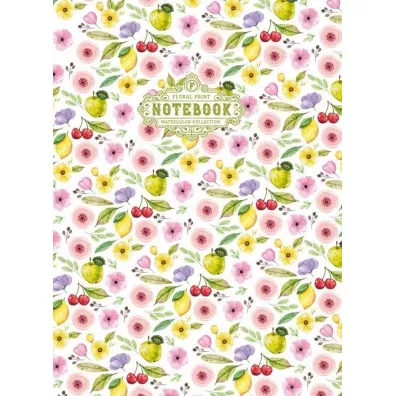 Fresh Notatnik ozdobny Kwiaty zielone kratka 32 kartki