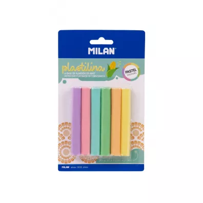 Milan Plastelina Pastel 6x11g
