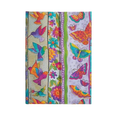 Paperblanks Playful Creations Notes Hummingbirds & Flutterbyes Midi linia