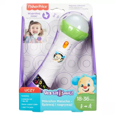 Fisher-Price Mikrofon Malucha piewaj i nagrywaj! FBP38 Mattel