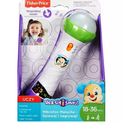 Fisher-Price Mikrofon Malucha piewaj i nagrywaj! FBP38 Mattel