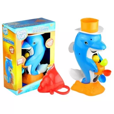 Delfin koowrotki do wanny, basenu, fontanny Leantoys
