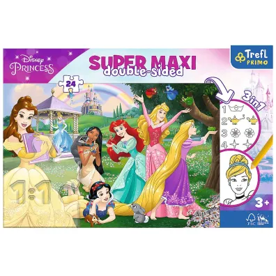 Puzzle 24 el. Super Maxi. Weso�e Ksi�niczki Trefl