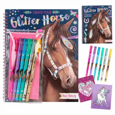 Depesche Zestaw Glitter Horse Miss Melody z zestawem �elopis�w 12931A