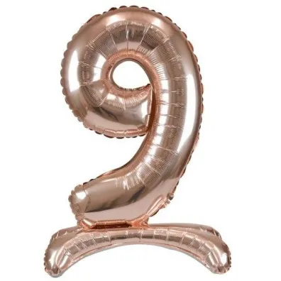 Arpex Balon foliowy stoj�cy r�owe z�oto 9 90cm