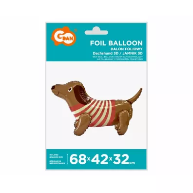Godan Balon foliowy Jamnik 3D 68cm