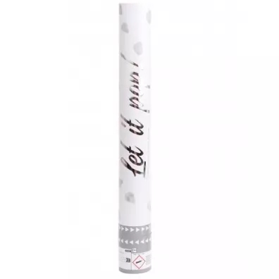 Amscan Armatka konfetti p�atki r� bia�y papier 40cm