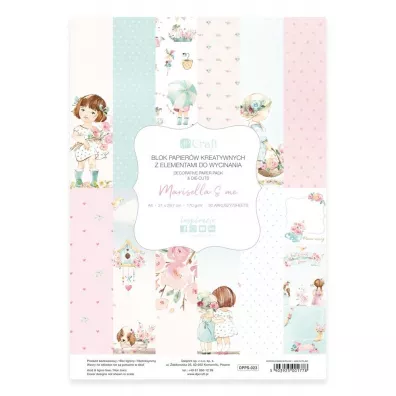 Dalprint Blok papier�w A4 20ark Marisella&me