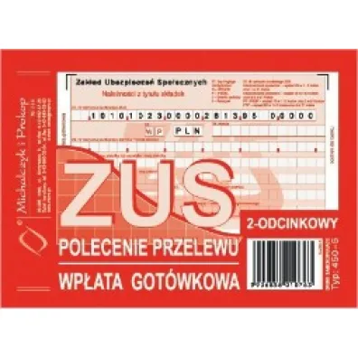 Michalczyk i Prokop Druki zus polecenie przelewu typ 450-5