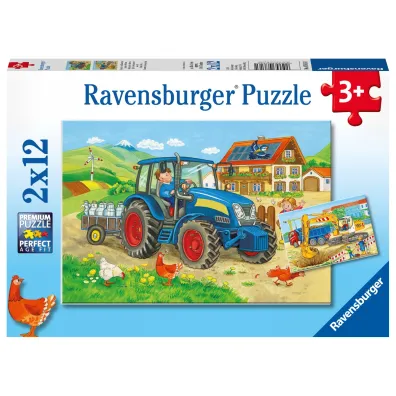 Puzzle 2x12 el. Ci�ka praca Ravensburger