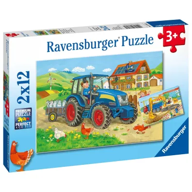 Puzzle 2x12 el. Ci�ka praca Ravensburger