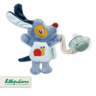 Lilliputiens Zawieszka do smoczka wiecca w ciemnoci Nocny mini przyjaciel Piesek Jules 0 m+