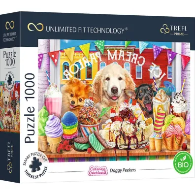 Puzzle 1000 el. Doggy Peekers Trefl