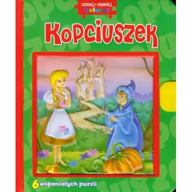 Puzzle Kopciuszek. Czytaj, uk�adaj, koloruj Wydawnictwo Olesiejuk
