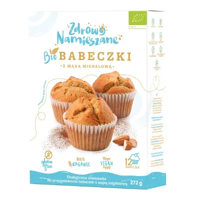 Zdrowo Namieszane Mieszanka na babeczki z m�k� migda�ow� bezglutenowa 272 g Bio