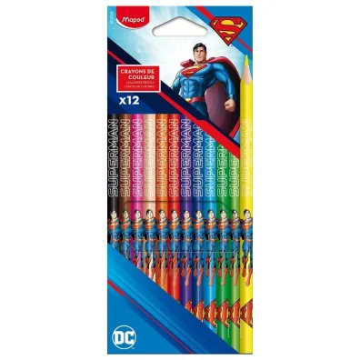 Maped Kredki o��wkowe Superman 12 kolor�w