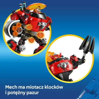 LEGO Sonic the Hedgehog Knuckles kontra Dr. Eggman w mechu Egg Crusher 77005