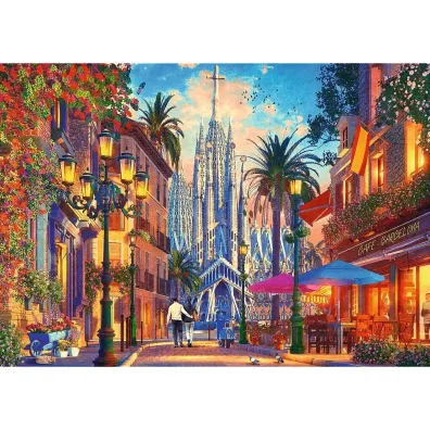 Puzzle 1000 el. Barcelona, Hiszpania Trefl