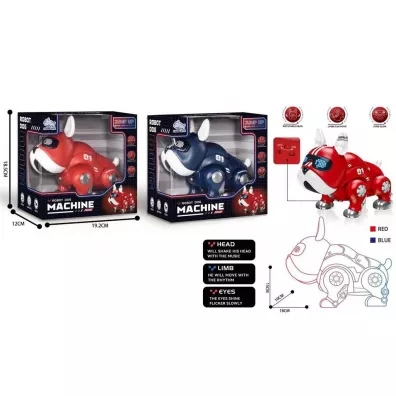 Pies robot buldog na baterie MIX Trifox