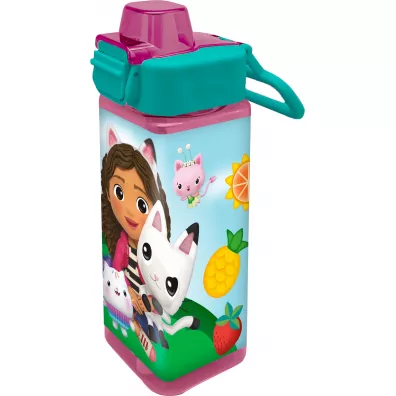 Bidon PP kwadratowy Koci Domek Gabi 500 ml