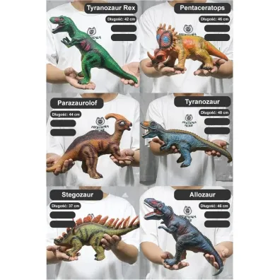 Dinozaur gumowy z g�osem MIX