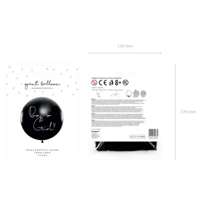 PartyDeco Balon Gender Reveal - Dziewczynka
