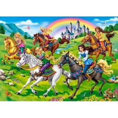 Puzzle 260 el. Przeja�d�ka konna ksi�niczek Castorland