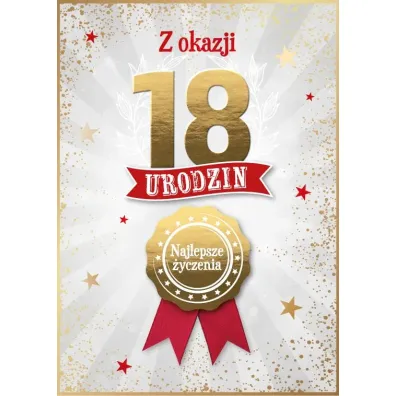 Armin Style KARNET URODZINY 18 B6 Z KOP AS GM-1288 FOL