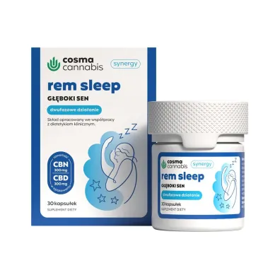 Cosma Cannabis Natural Herbs Rem Sleep suplement diety 30 kaps.
