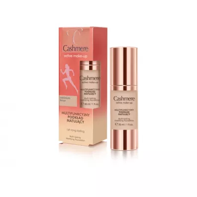 Cashmere Multifunkcyjny podk�ad matuj�cy Medium Beige Active Make up Foundation 30 ml