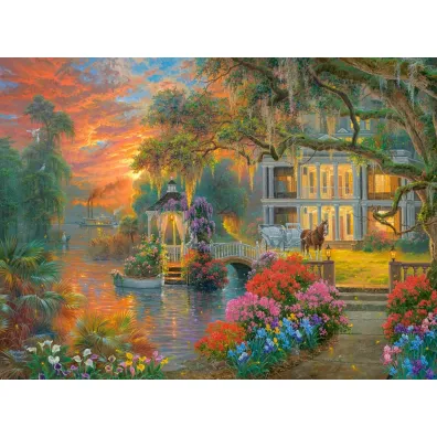 Puzzle 2000 el. Charming Evening Castorland