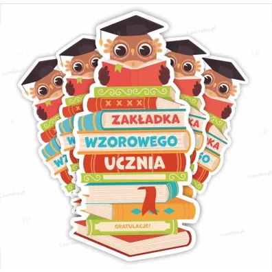 LearnHow Zak�adki do ksi��ek - Wzorowy ucze� 5 szt.