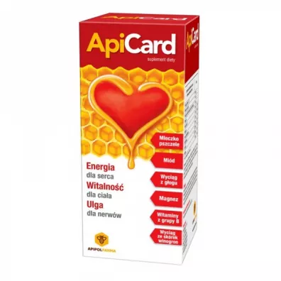 Apipolfarma ApiCard syrop Suplement diety 500 ml