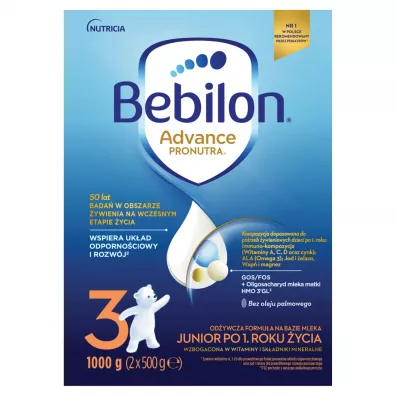 Bebilon 3 Advance Pronutra Junior Formua na bazie mleka po 1. roku ycia 1 kg