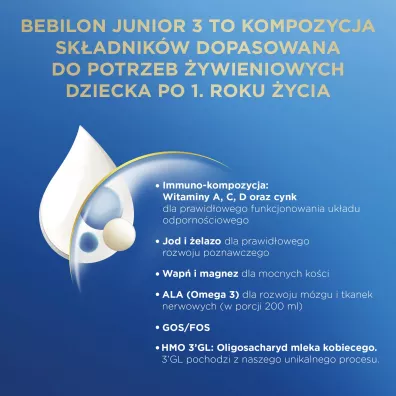 Bebilon 3 Advance Pronutra Junior Formua na bazie mleka po 1. roku ycia 1 kg