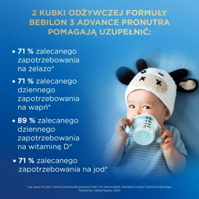 Bebilon 3 Advance Pronutra Junior Formua na bazie mleka po 1. roku ycia 1 kg